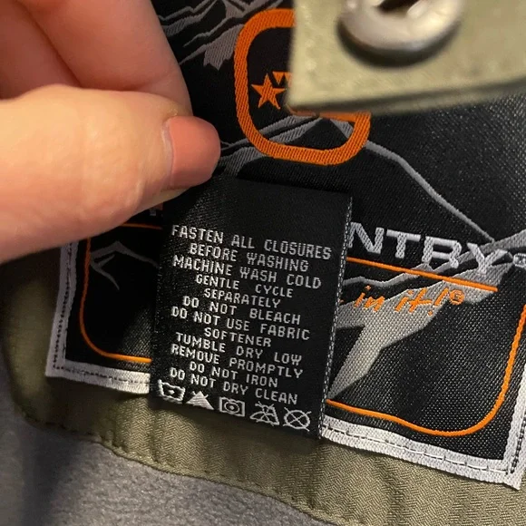 Free Country “3-in-1” Men’s Jacket, Dark Olive & Orange (Size Medium) - Picture 13 of 15